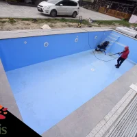 czyszczenie i oddanie gotowego basenu-